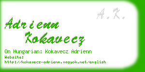 adrienn kokavecz business card